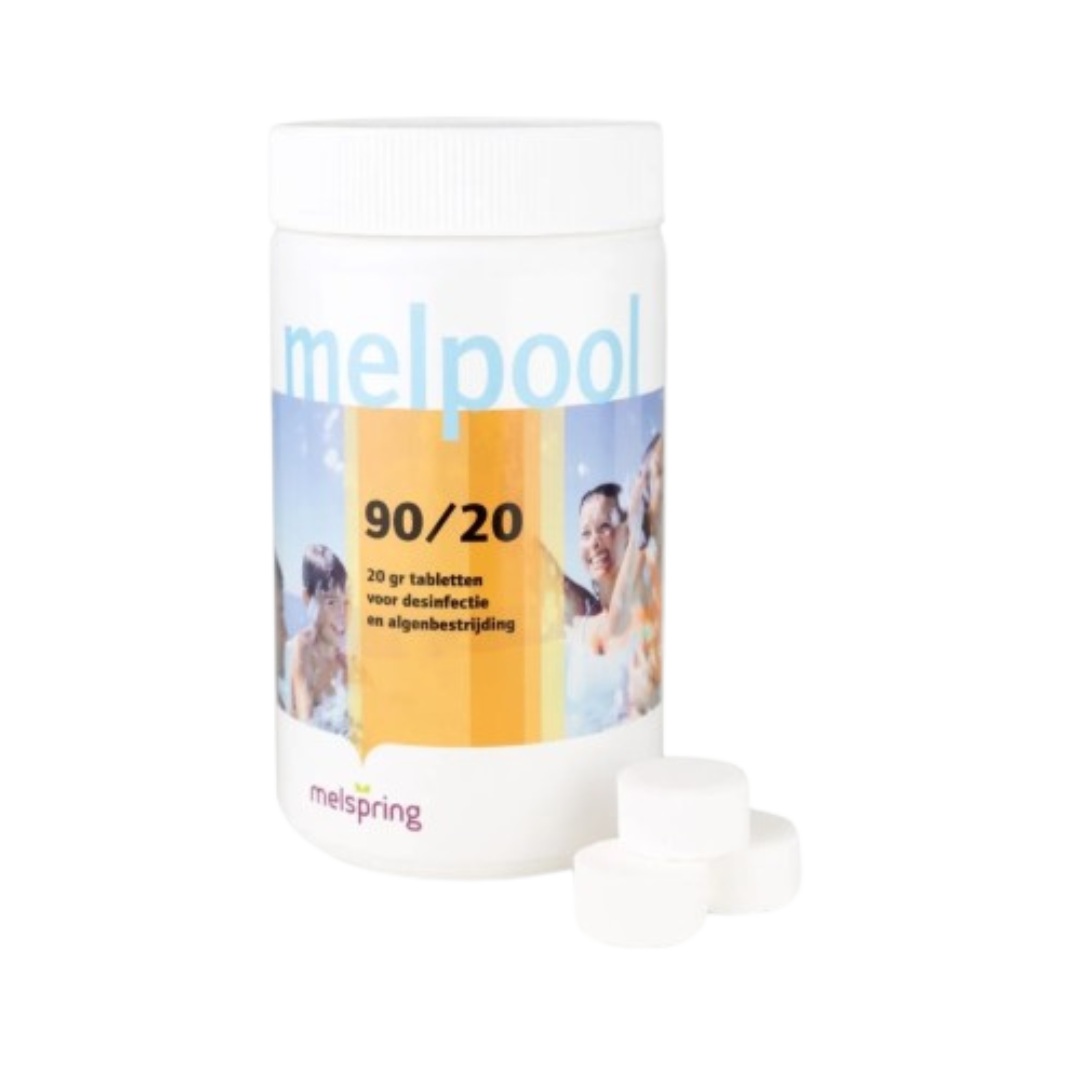 Melpool kleine chloortabletten 20 grams 1 kg